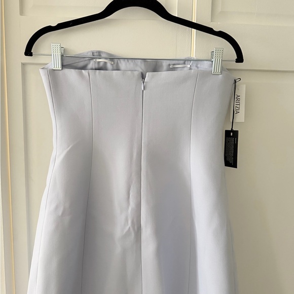 Wilfred Aritzia Appraise Strapless Dress 6 NWT | Blue Mini - Picture 13 of 16